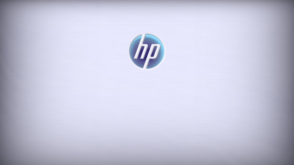 Обои с логотипом HP