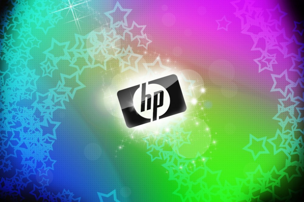 Обои с логотипом HP