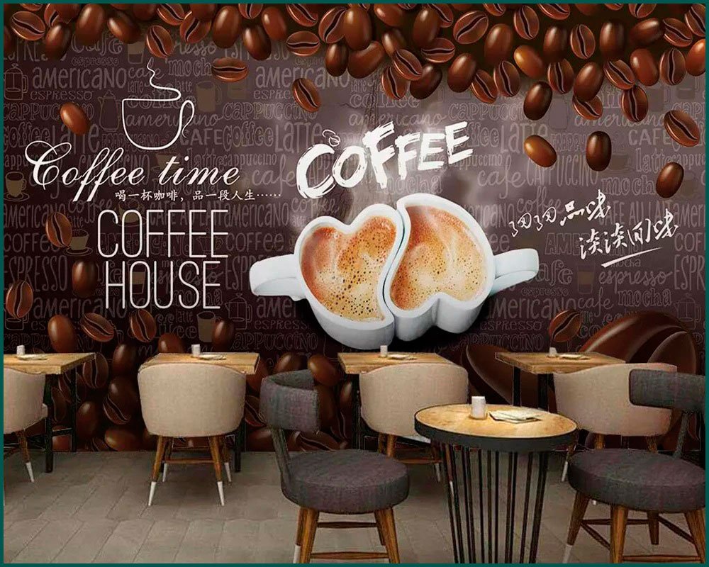 Фон для кофейни