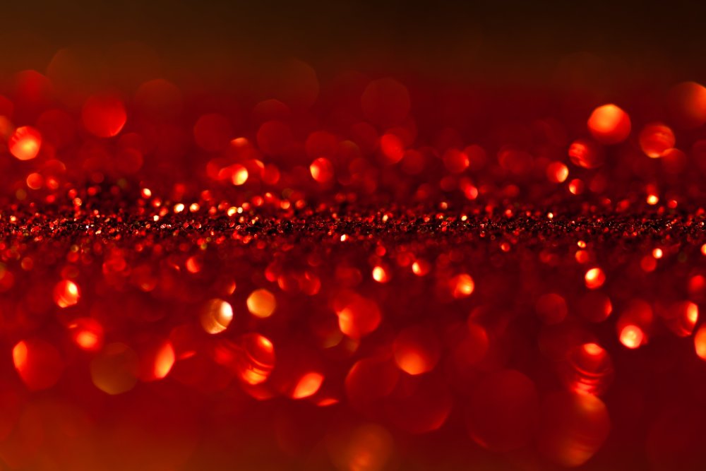 Красные блестки