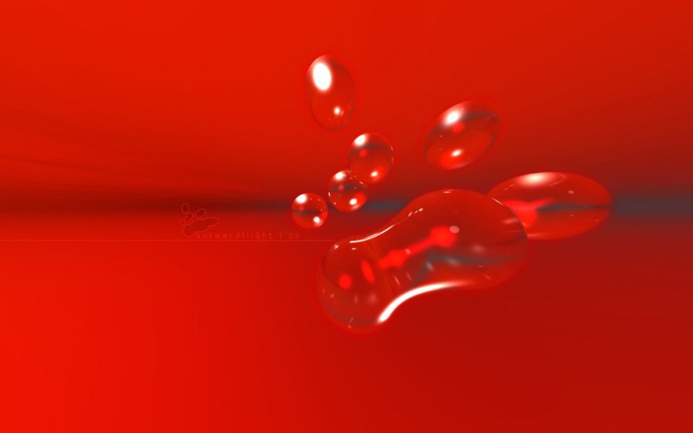 Ярко красные обои на рабочий стол