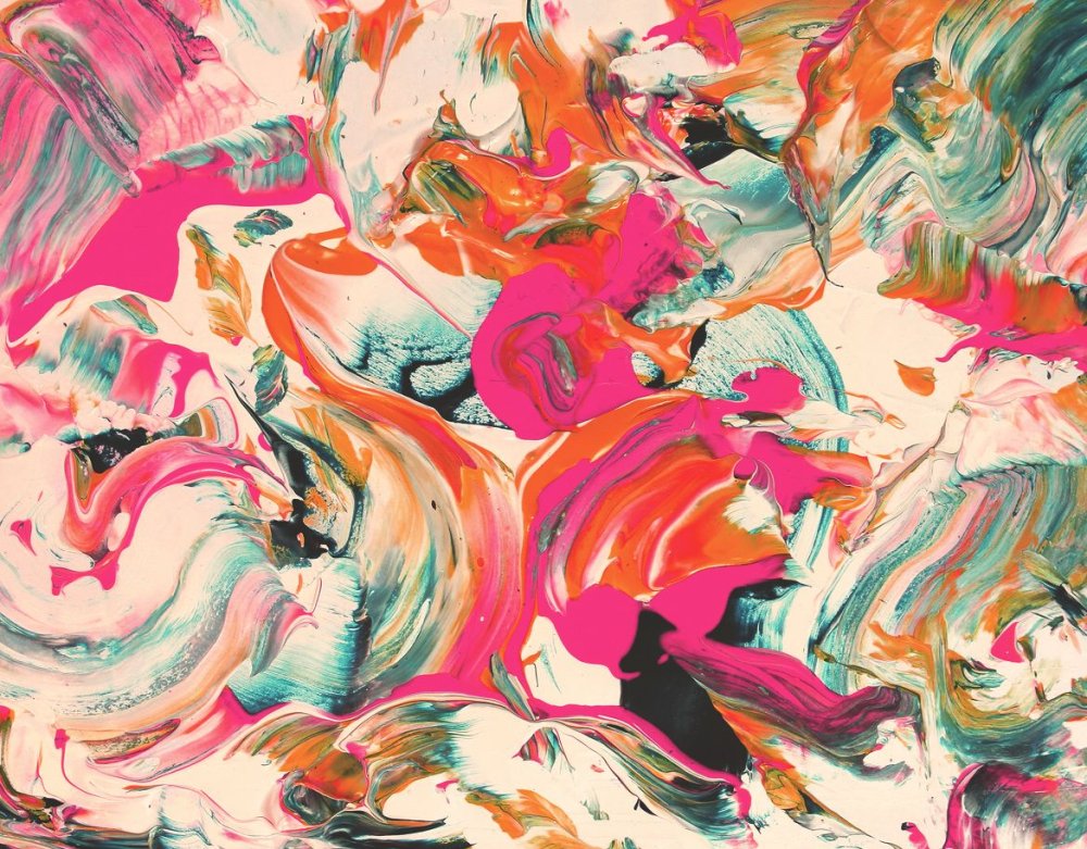 Смешение красок абстракция