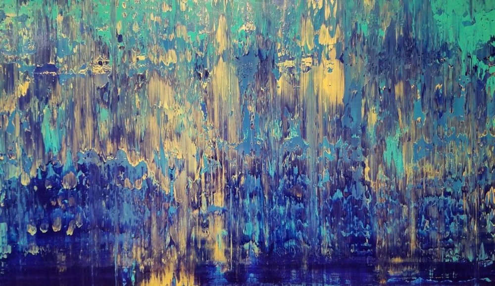 Дождь в абстрактной живописи