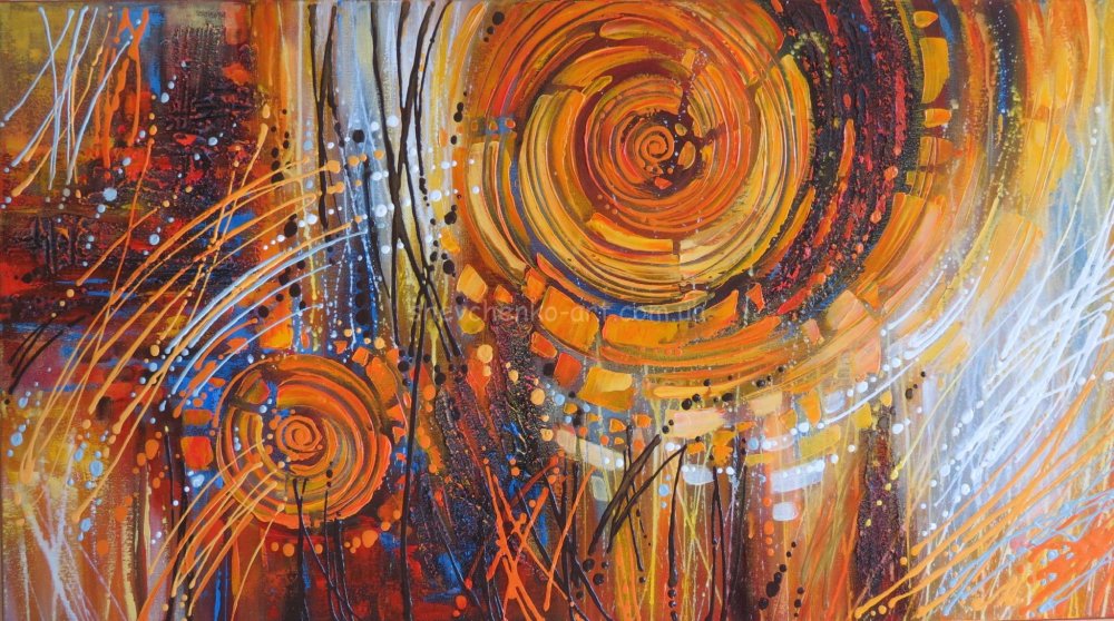 Оранжевая картина