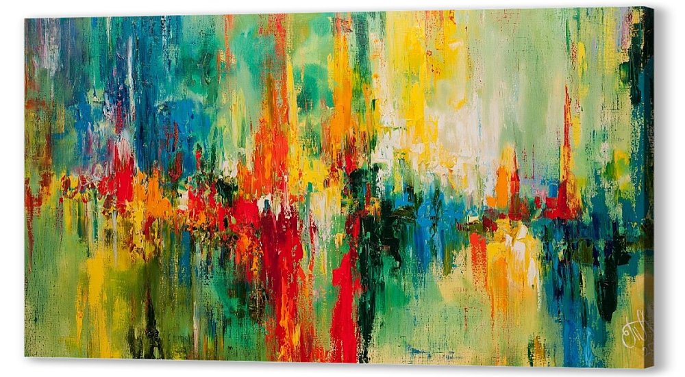 Абстракция маслом на холсте