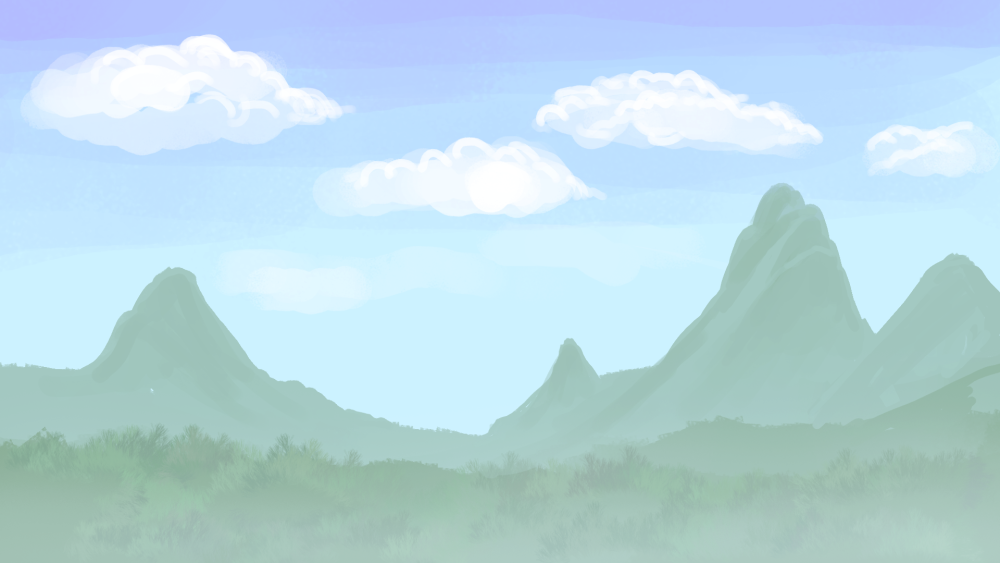 Горы 2д спрайт