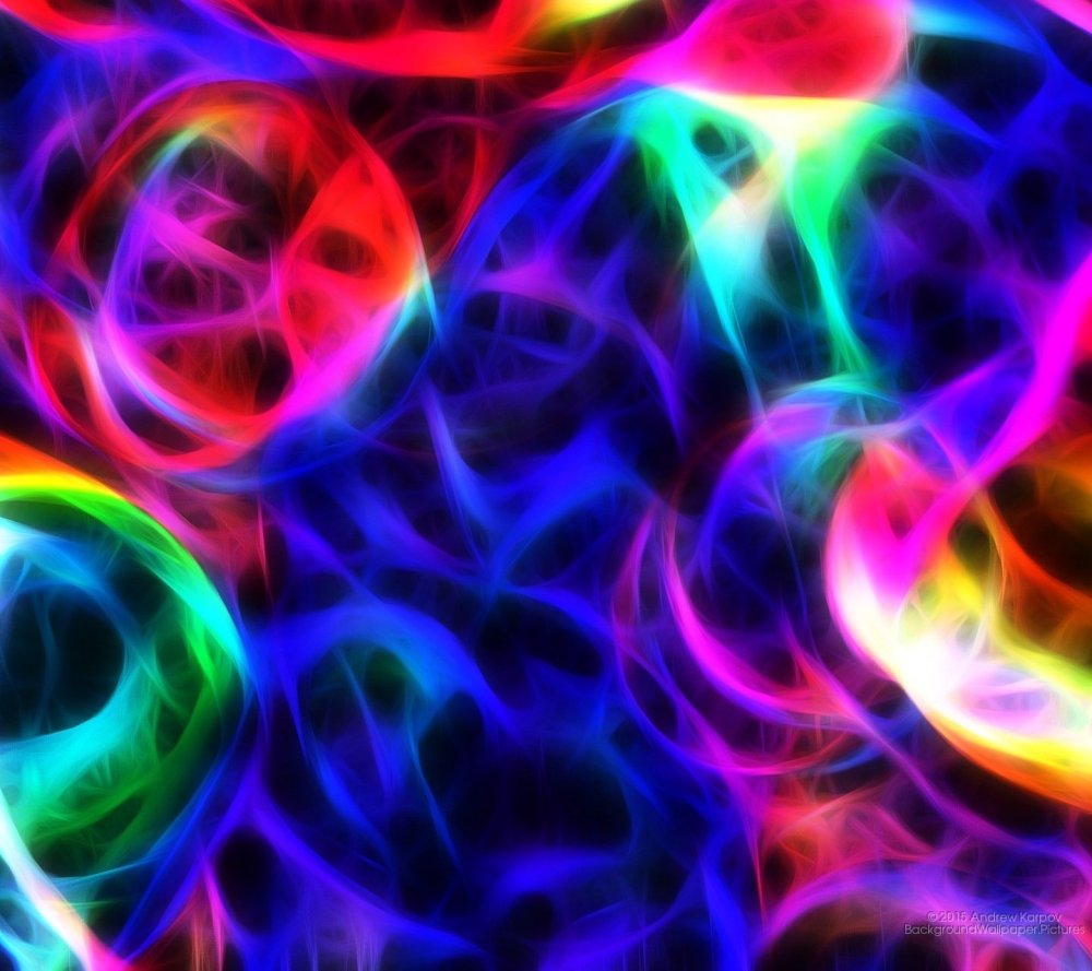 Фон с радужными цветами