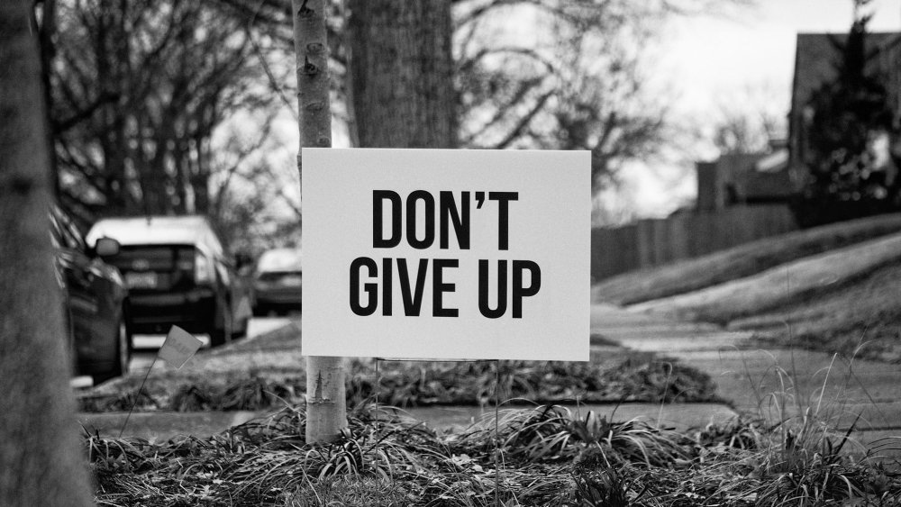 Красивая надпись never give up