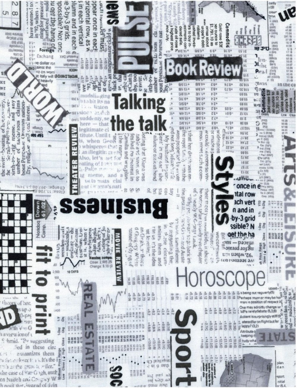 Газетный принт