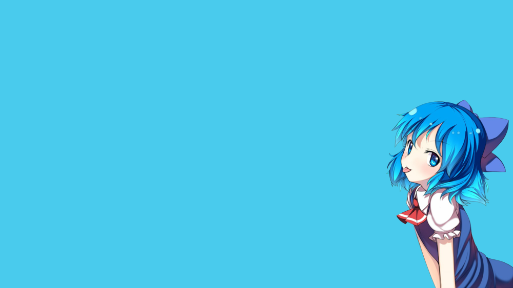 Голубой фон аниме