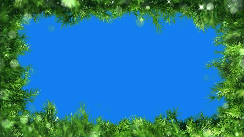 Новогодние рамки для видеомонтажа