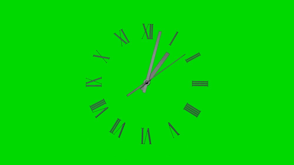 Часы хромакей