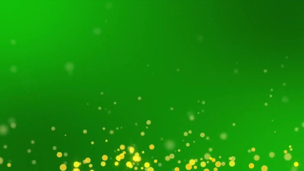Футаж блёстки на зелёном фоне