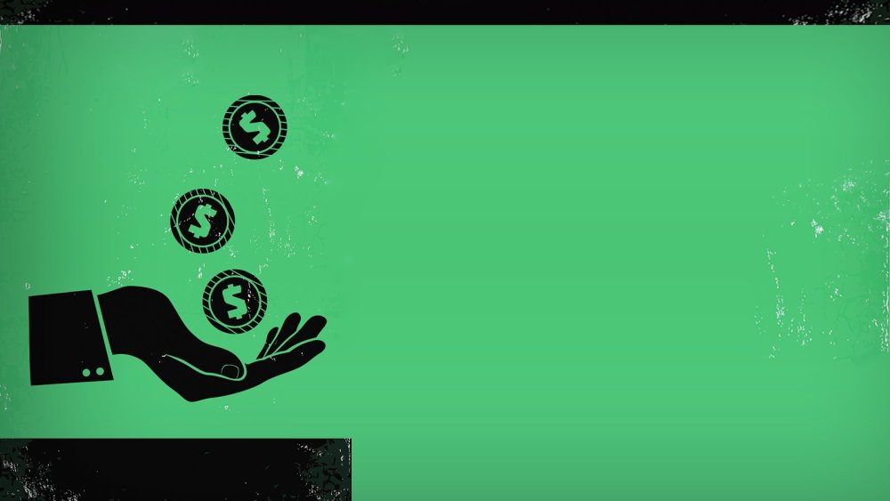 Зеленый денежный фон