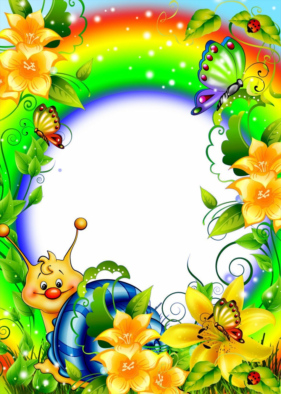 Рамка с цветами