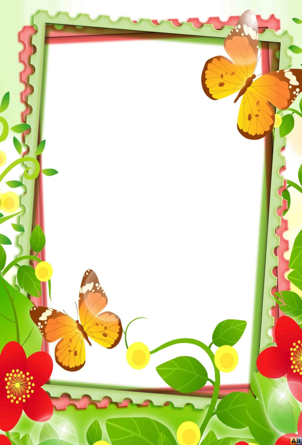 Летняя рамка для текста