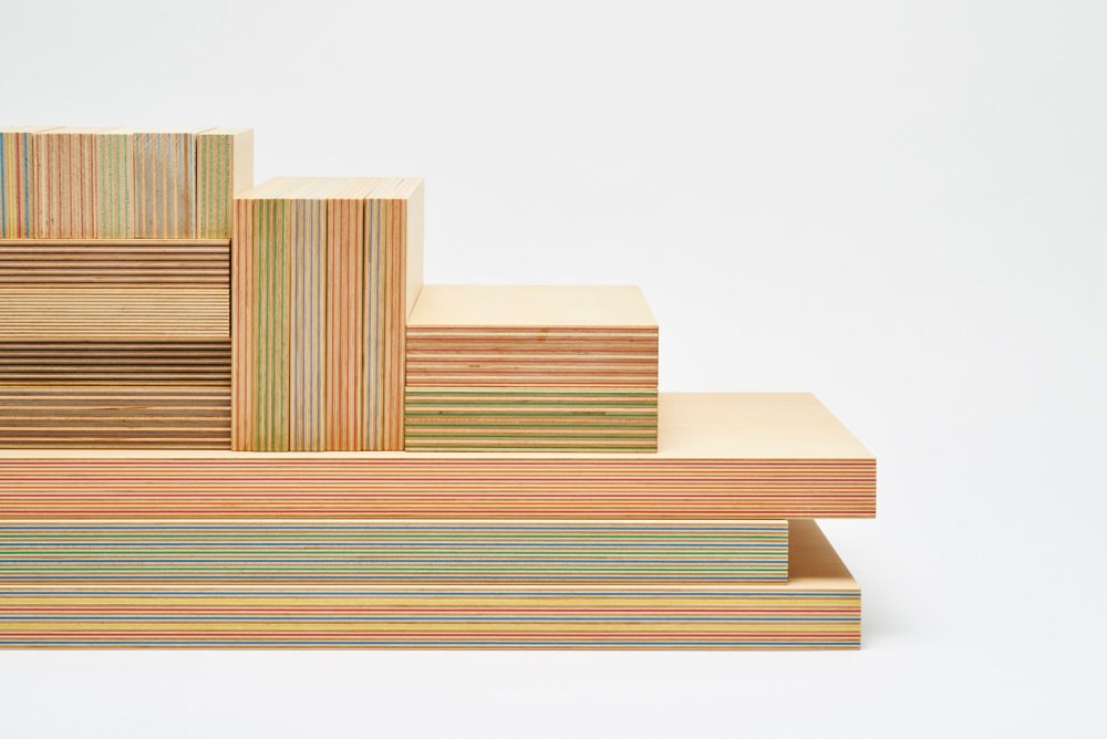 Разноцветная фанера