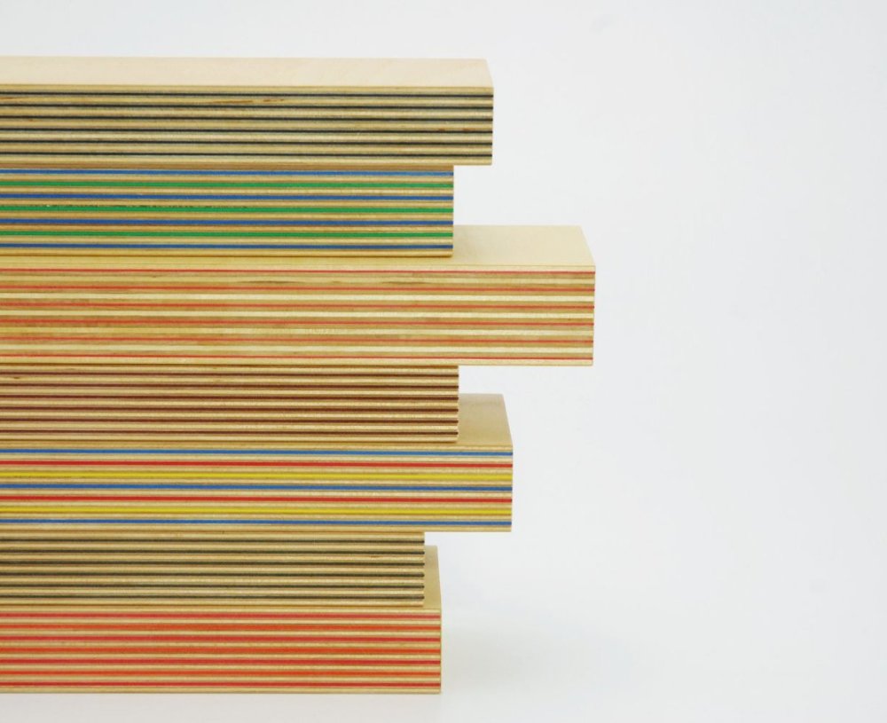 Разноцветная фанера