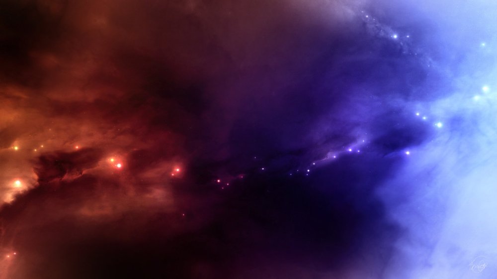 Боке на черном фоне