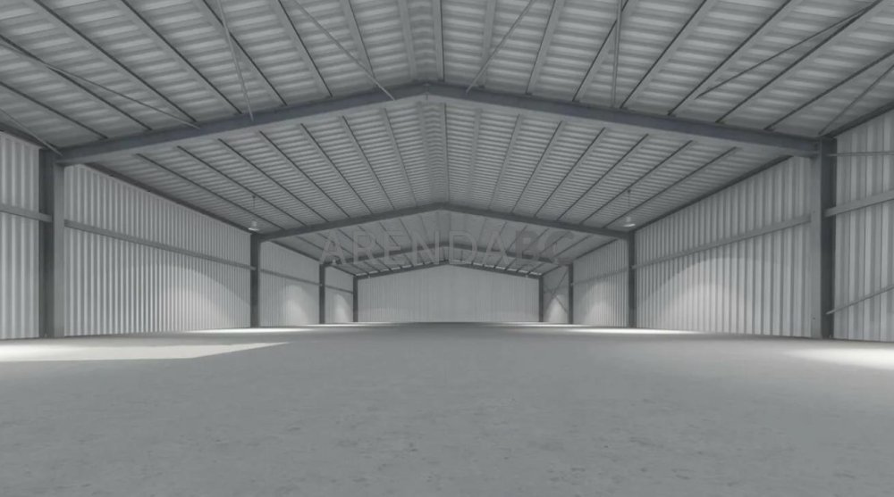 Ангар прямостенный внутри