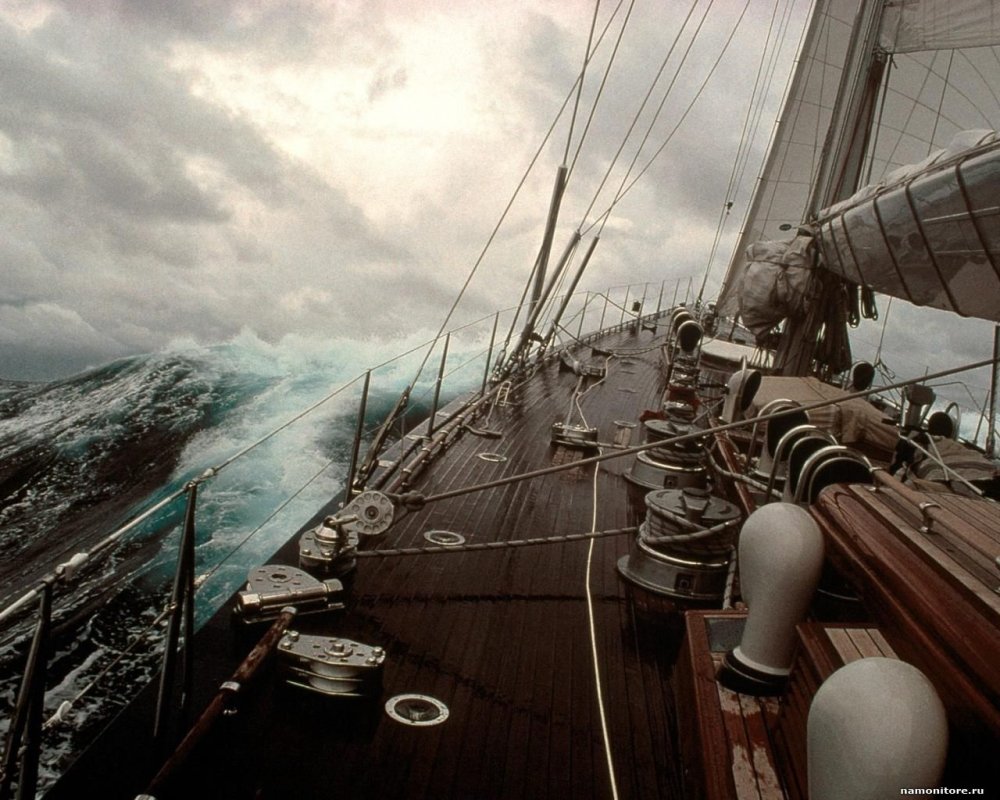 Вид с палубы корабля