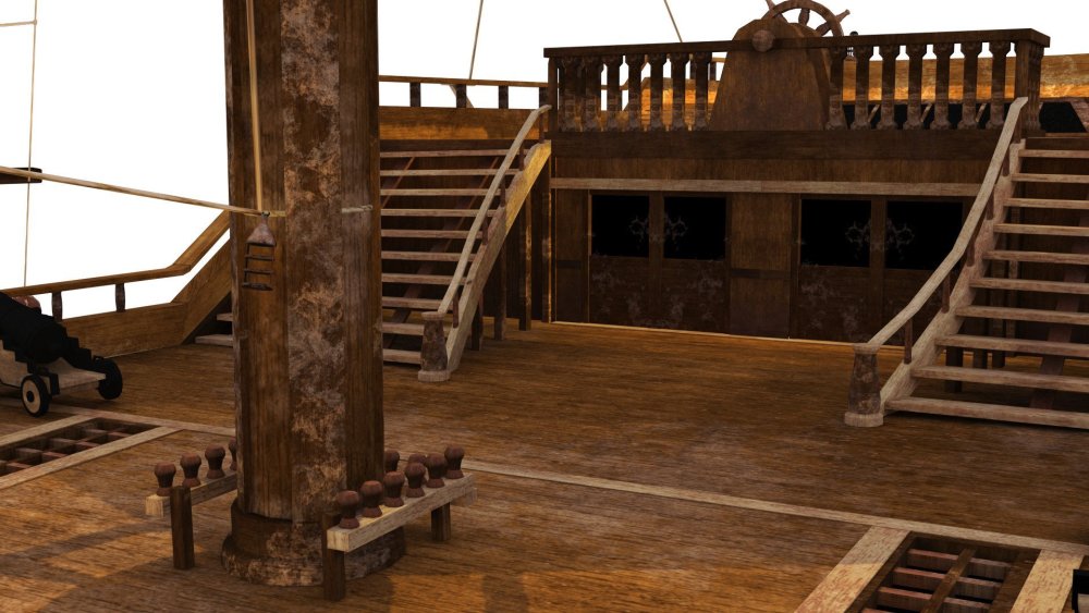 Палуба корабля сбоку арт