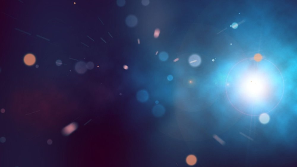 Лучи солнца блики