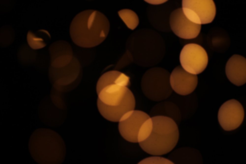 Боке на черном фоне