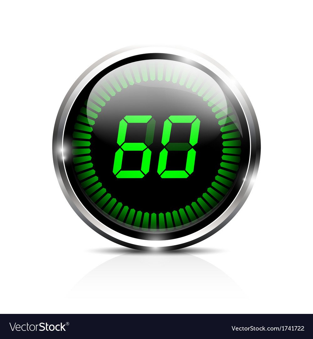 Таймер обратного отсчета на прозрачном фоне