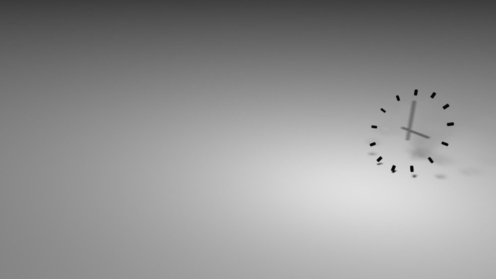 Электронные часы 9:00