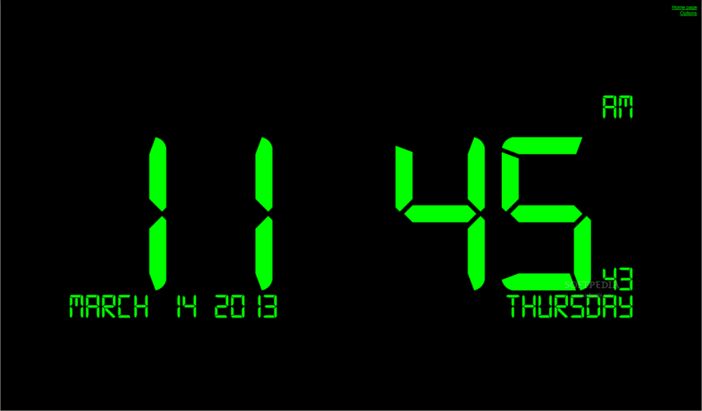 Таймер на черном фоне