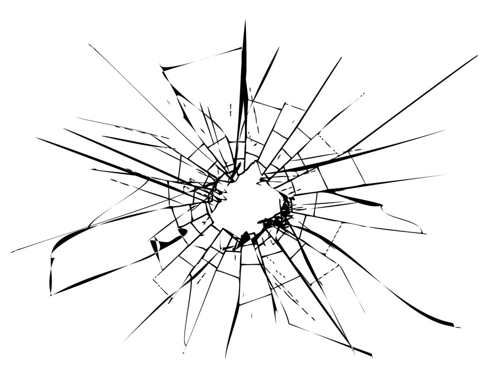 Заставка разбитое стекло