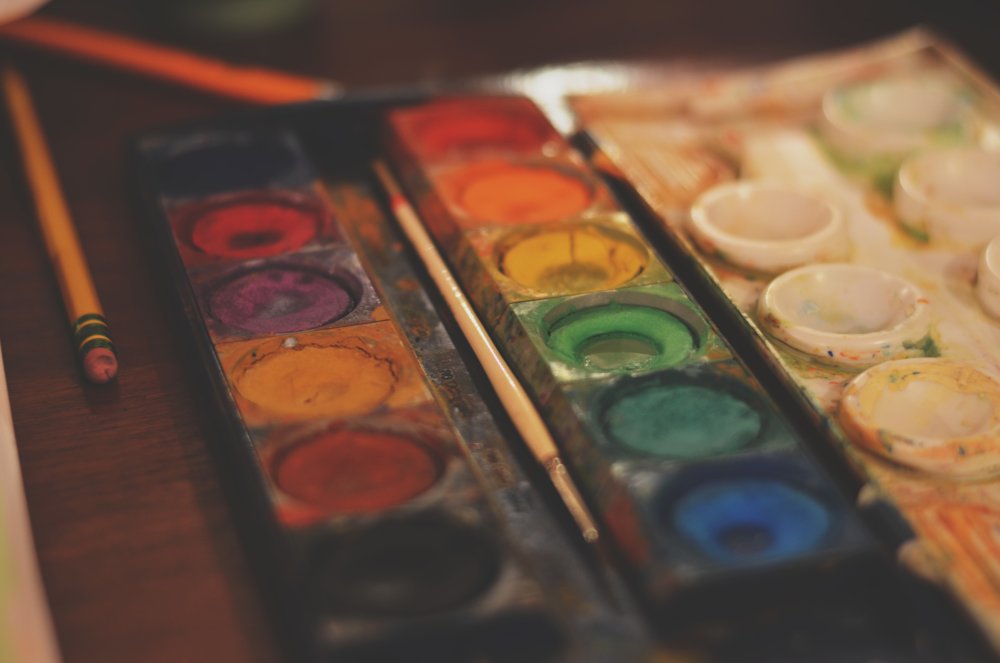 Палитра и кисти