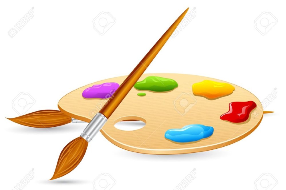 Краски и кисти для рисования