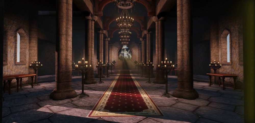 Зал замка 3д