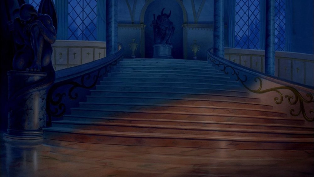 Красавица и чудовище Дисней замок