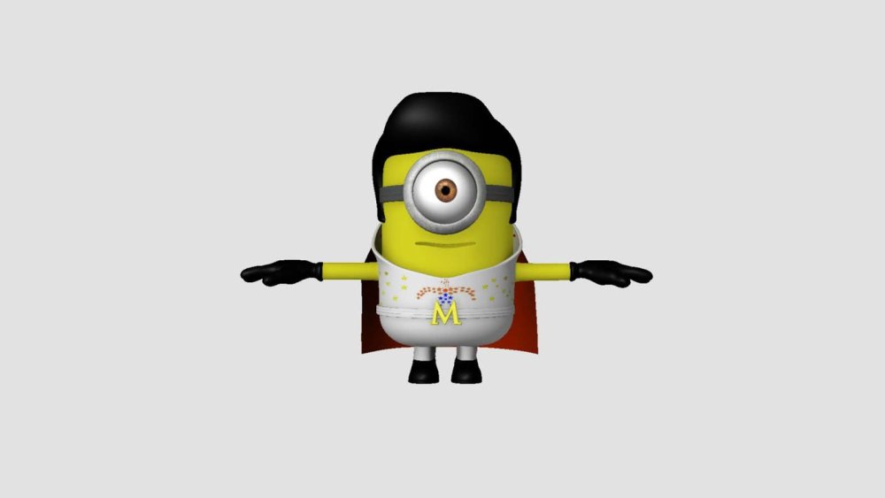 Миньоны на белом фоне