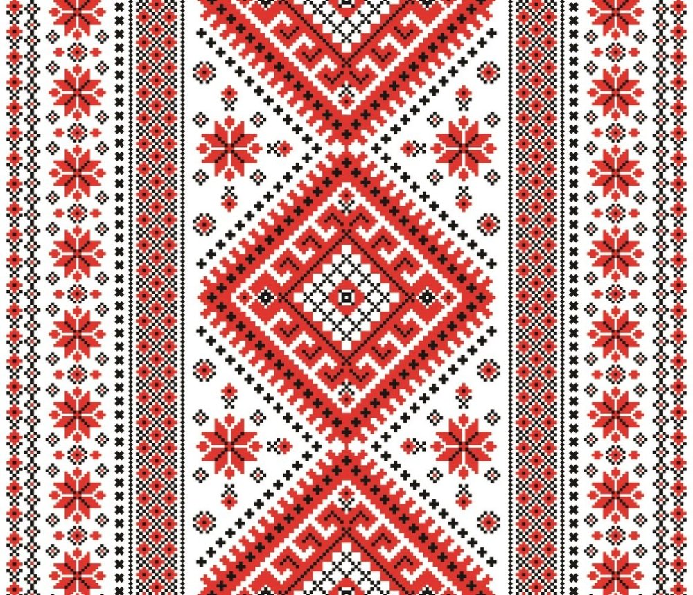 Славянские узоры на белом фоне