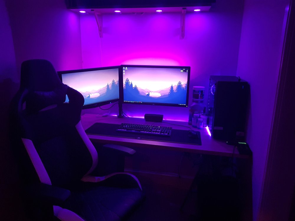 Комната геймера с подсветкой