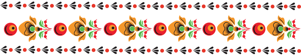 Элементы дымковской росписи