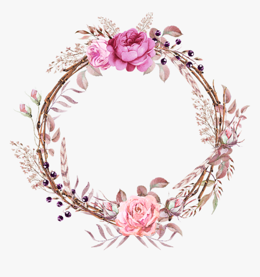 Красивая круглая рамочка