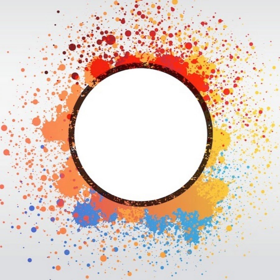Яркая круглая рамка