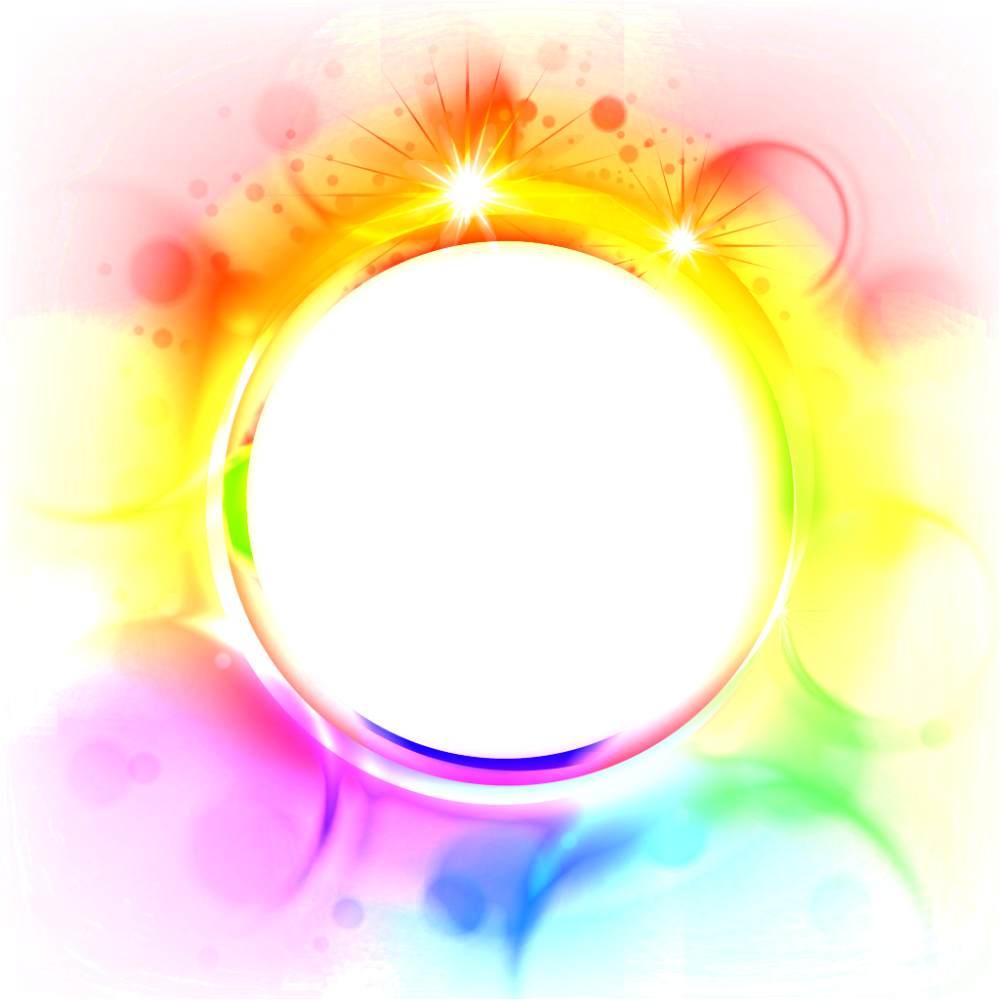 Рамка круглая цветная