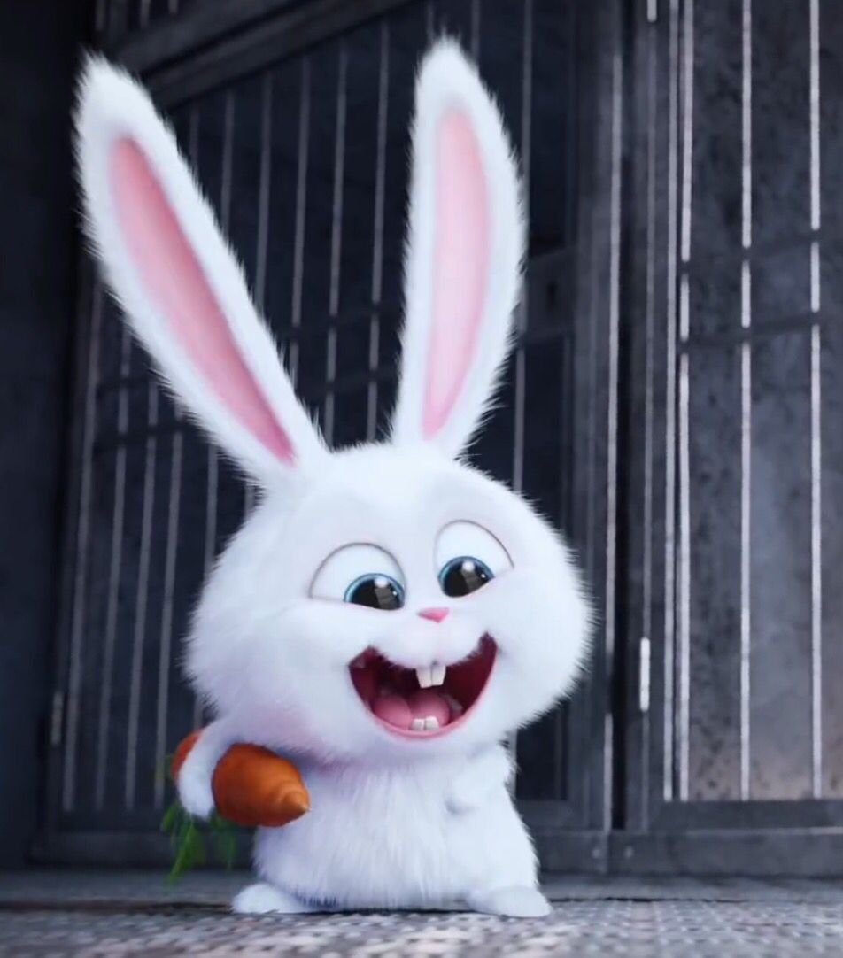 Злой заяц с морковкой