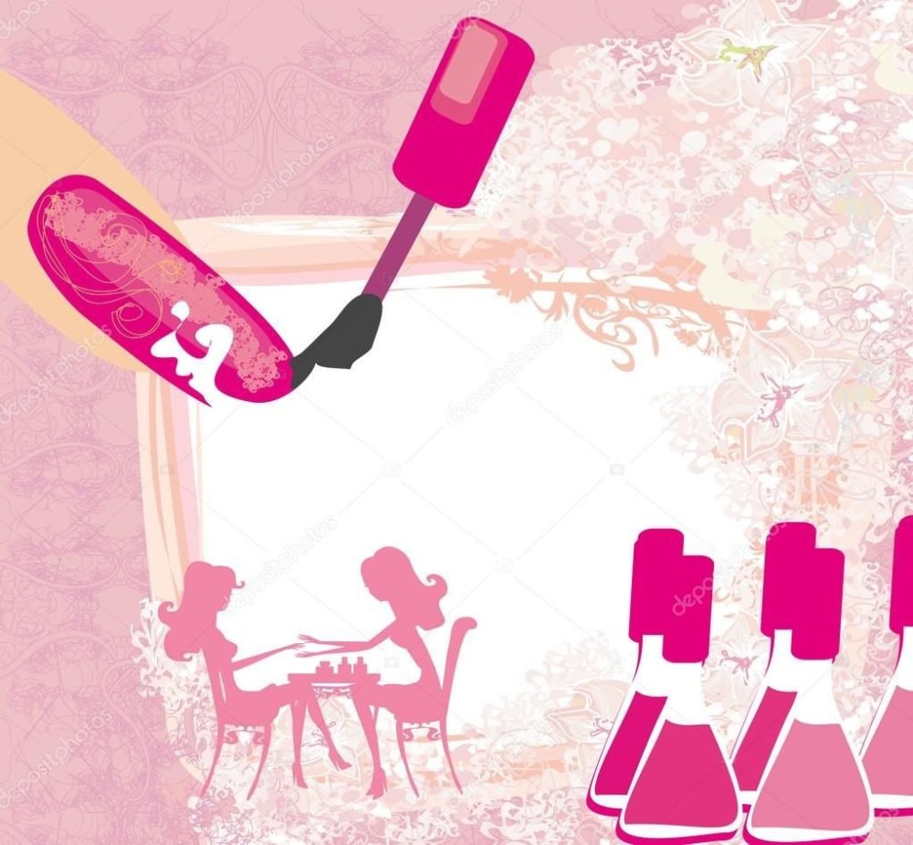 Фон для визитки мастера маникюра