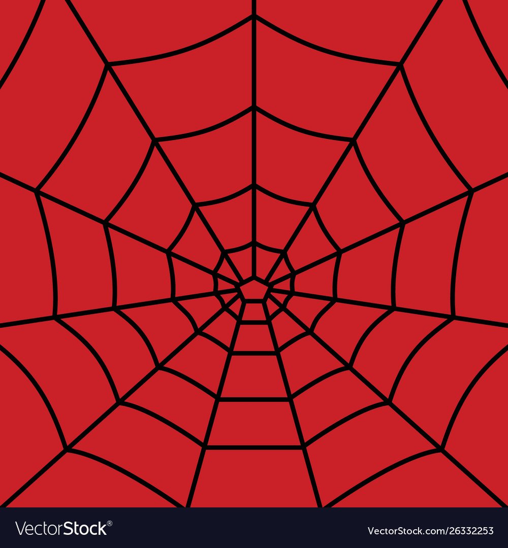 Паутина на Красном фоне