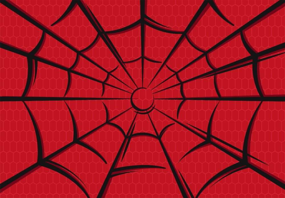 Паутина на Красном фоне