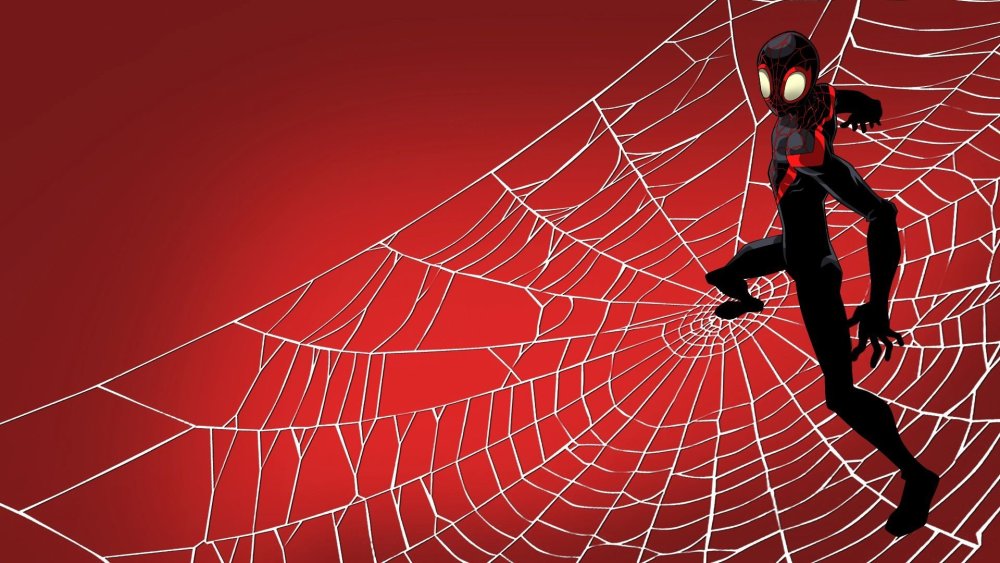 Паутина на Красном фоне рамка PNG