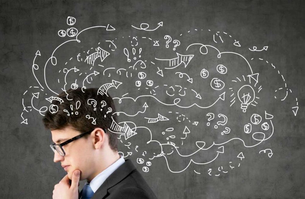 Запутанные мысли в голове