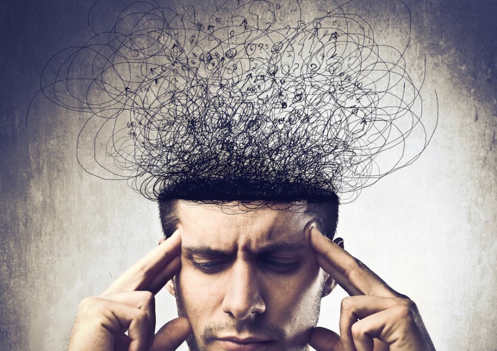 Поток мыслей в голове женщины